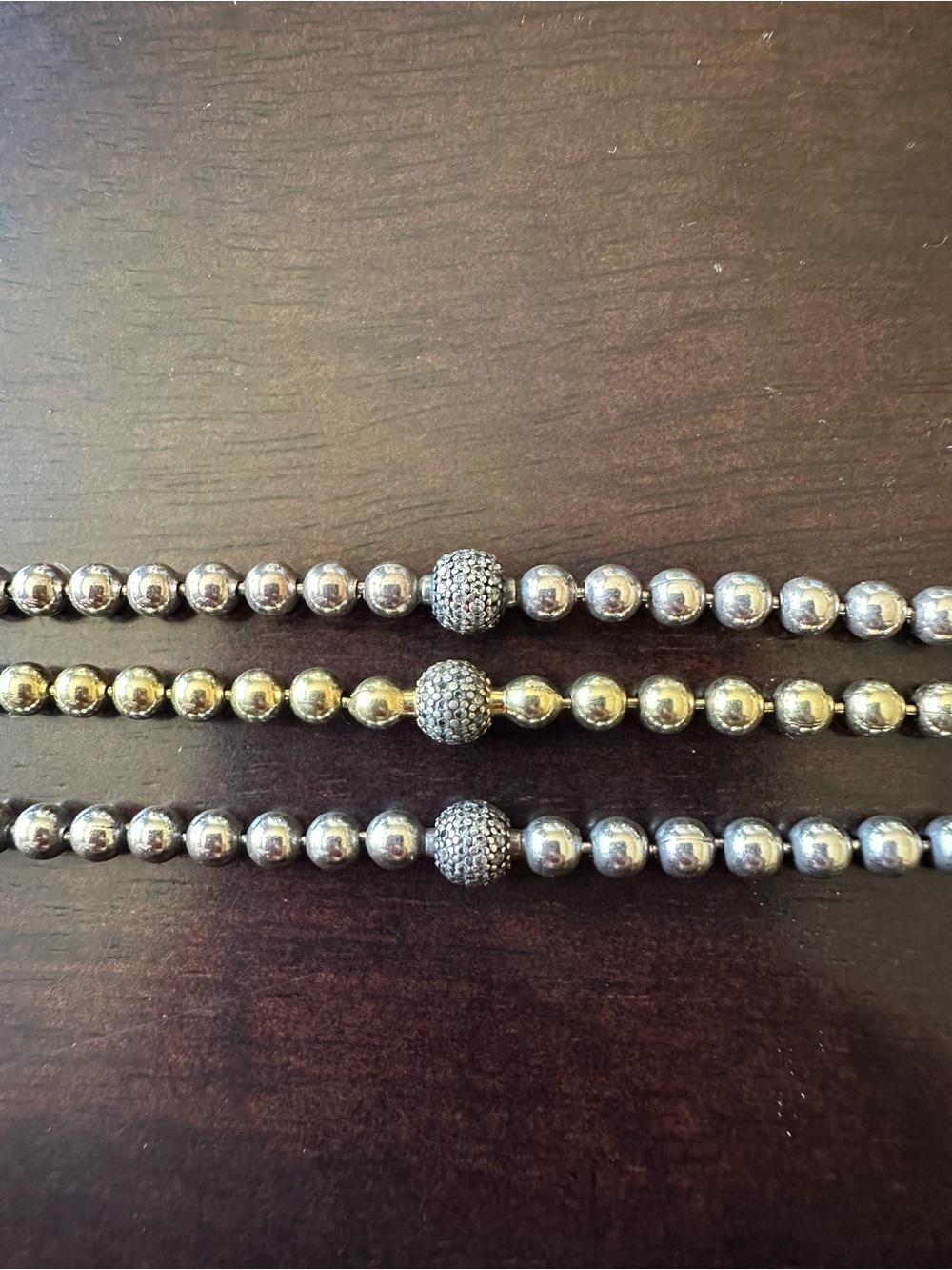 Pandora Sterling Silver Beaded Bracelets/ Necklace set